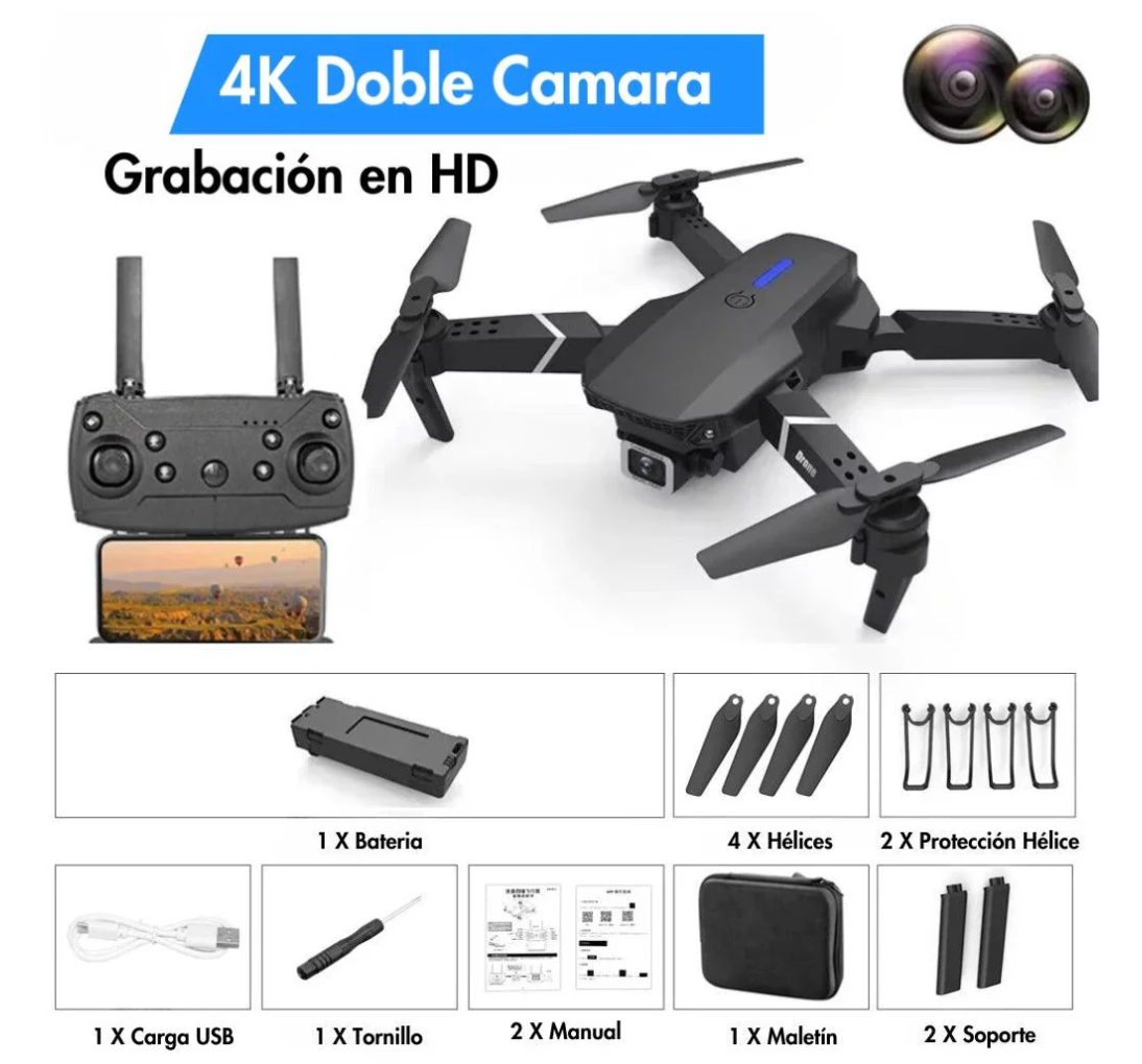 🛸 AeroMax 994KPRO™ Doble Cámara 4K Ultra Pro