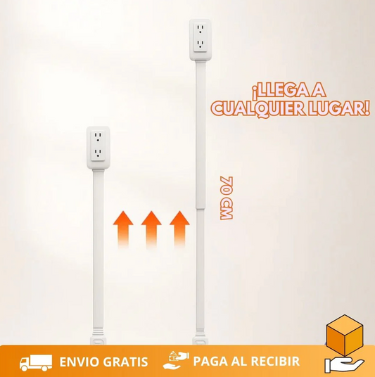 🔌 Extensor de Enchufe Inteligente 180° — Más Alcance, Más Conexiones, Menos Desorden